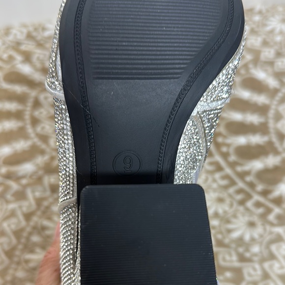 A New Day Silver Heeled Boots with Shimmering Rhinestones - Picture 8 of 16